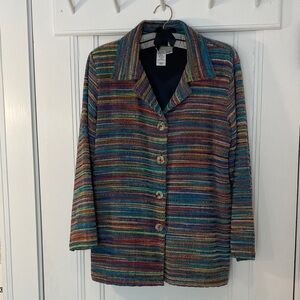Coldwater Creek Multicolor Blazer Jacket PM